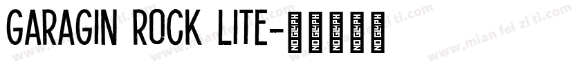 Garagin Rock Lite字体转换